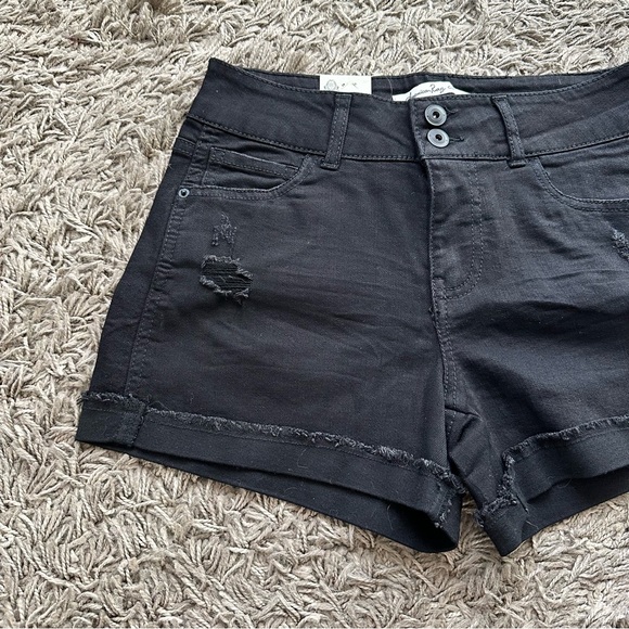 American Rag | denim cutoff cuff shorts size 5 - Picture 2 of 5